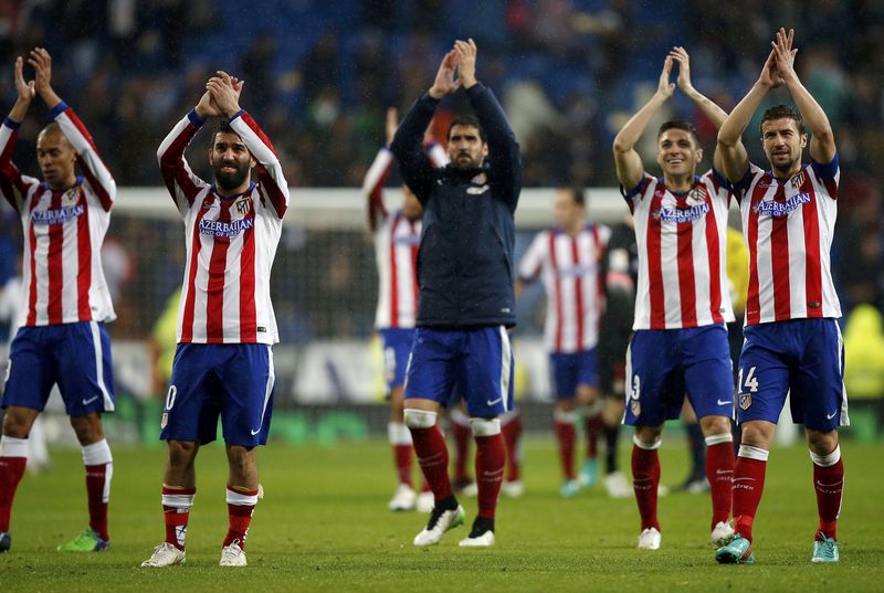 © Reuters. UN GROUPE CHINOIS ENTRE AU CAPITAL DE LATLETICO MADRID