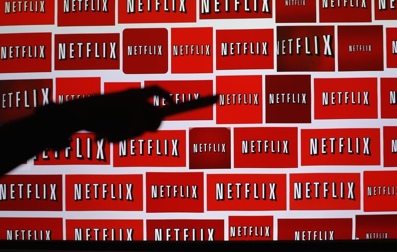 © Reuters. The Netflix logo is shown in this file illustration photograph in Encinitas, California