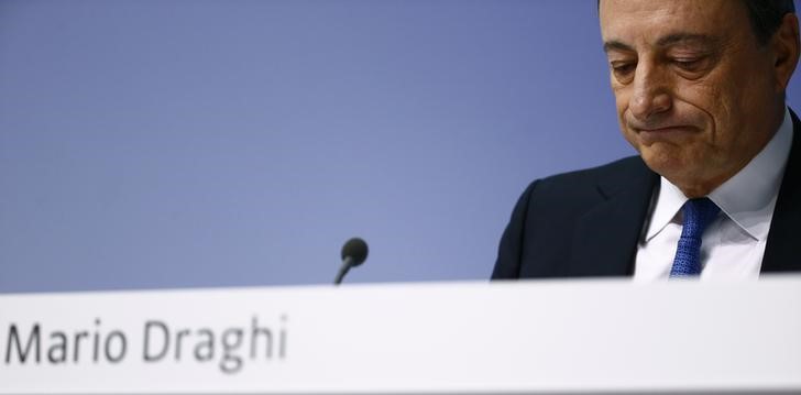 © Reuters. Presidente do BCE, Mario Draghi.