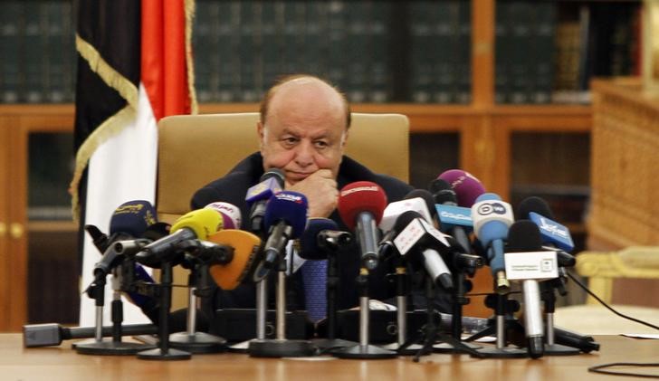 © Reuters. Presidente do Iêmen, Abd-Rabbu Mansour Hadi, em evento