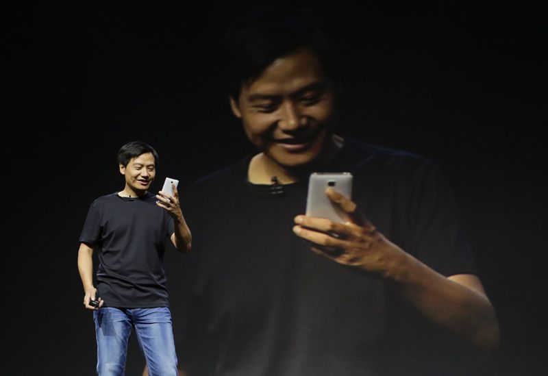© Reuters. File photo of founder and chief executive officer of China's mobile company Xiaomi Inc Lei Jun in Beijing