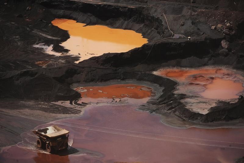 © Reuters. Vista geral da mina de ferro Carajas, no Pará