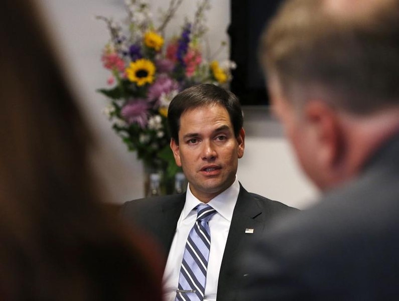 © Reuters. US Senator Rubio is interviewed at Reuters Health Summit 2014 in Washington