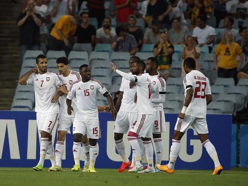 © Reuters. الإمارات تطيح باليابان حاملة اللقب وتبلغ قبل نهائي كأس آسيا