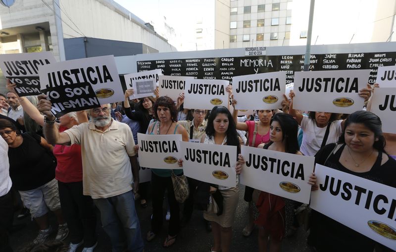 © Reuters. Protesto em Buenos Aires