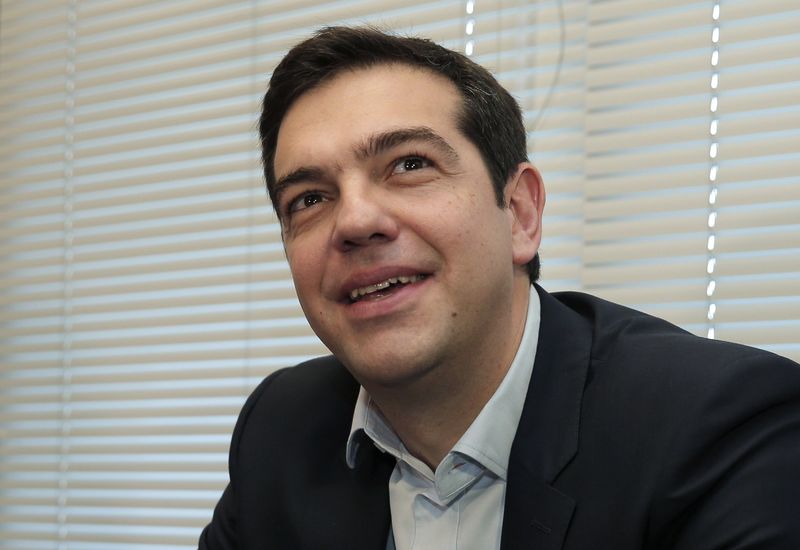 © Reuters. ALEXIS TSIPRAS PRÊTE SERMENT COMME NOUVEAU PREMIER MINISTRE GREC