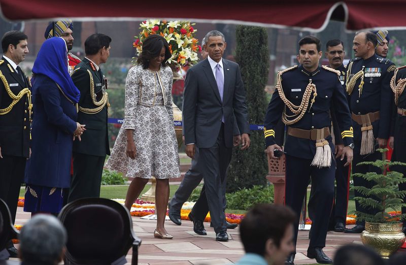 © Reuters. أوباما يختتم زيارته للهند بتعهد بقروض واستثمارات بقيمة 4 مليارات دولار