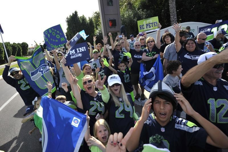 © Reuters. NFL: NFL: Super Bowl XLIX-Seattle Seahawks-Press Conference