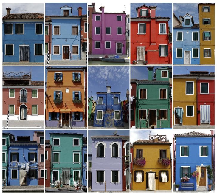 © Reuters. Case di Burano, Venezia