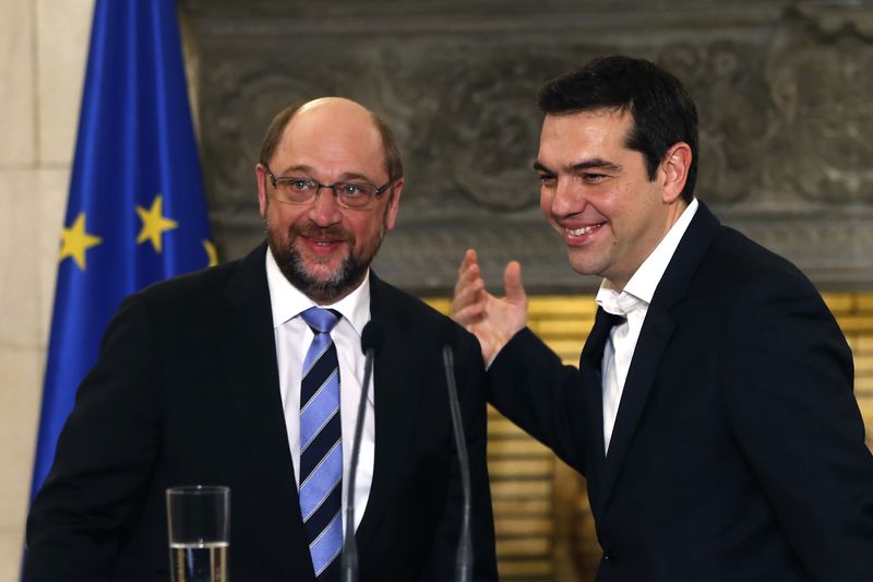 © Reuters. Alexis Tsipras está abierto al diálogo, según el presidente del Parlamento Europeo