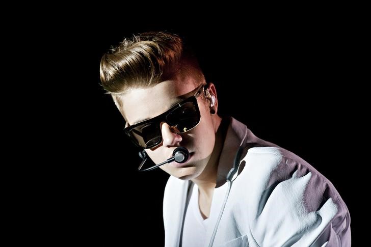 © Reuters. Cantor Justin Bieber durante show em Helsinque