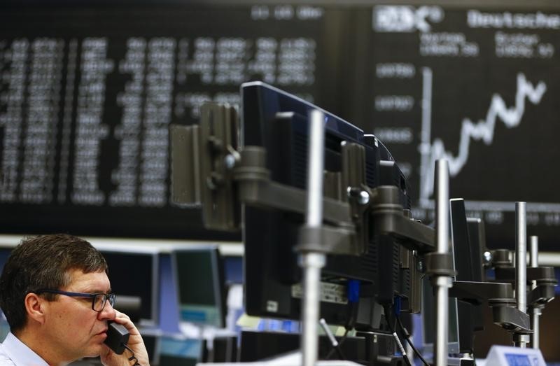 © Reuters. Bolsa de valores de Frankfurt.