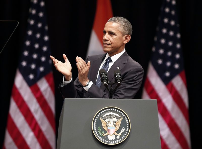 © Reuters. بلومبيرج:مقترحات أوباما في الميزانية تشمل ضريبة نسبتها 19% على الأرباح الخارجية