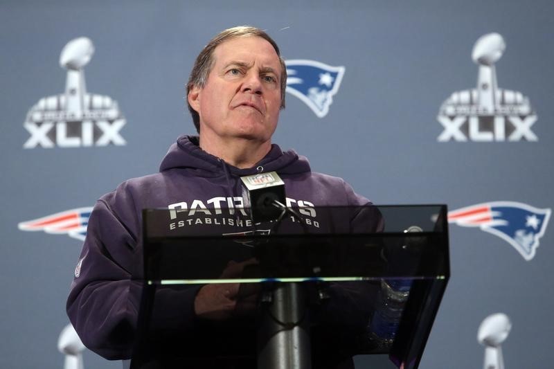 © Reuters. NFL: Super Bowl XLIX-New England Patriots Press Conference