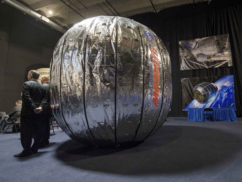 © Reuters. A BEAM module is displayed during a media briefing in Las Vegas