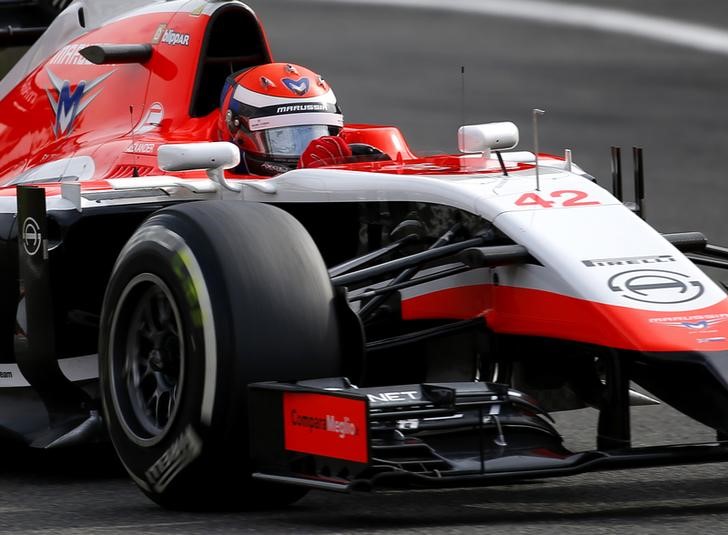 © Reuters. La escudería Marussia aún tiene esperanzas pese a sus problemas financieros