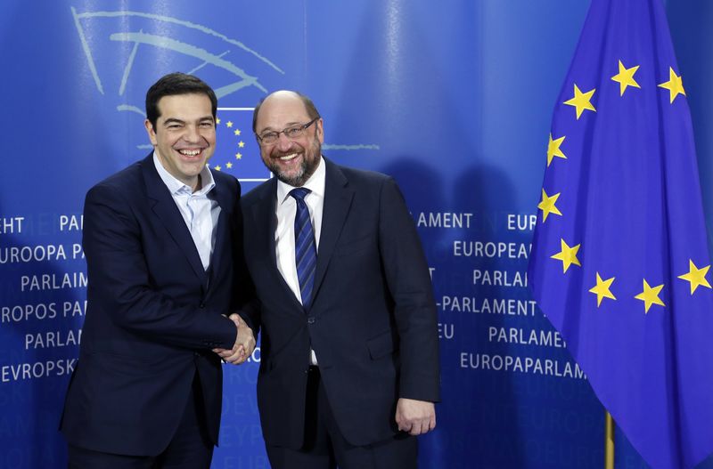© Reuters. رئيس البرلمان الأوروبي يحذر اليونان من الإفلاس إذا لم تنفذ التزاماتها