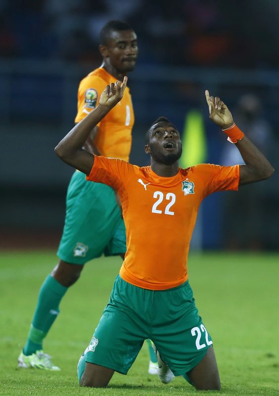© Reuters. ساحل العاج تهزم الكونجو الديمقراطية وتصل نهائي كأس الأمم الافريقية