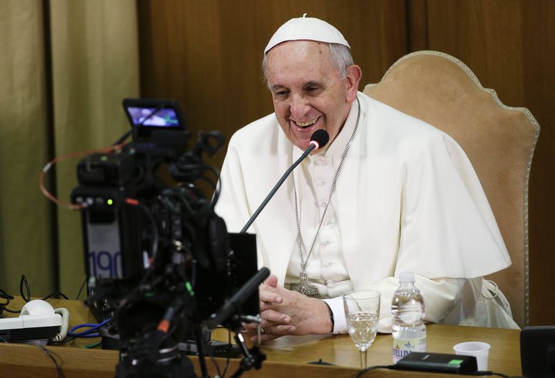 © Reuters. Papa Francisco durante evento no Vaticano