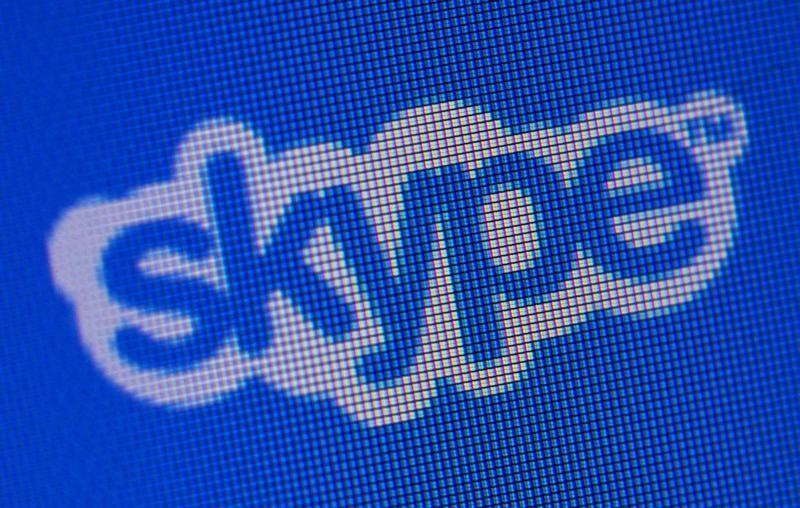 © Reuters. Logotipo do Skype no website da companhia 