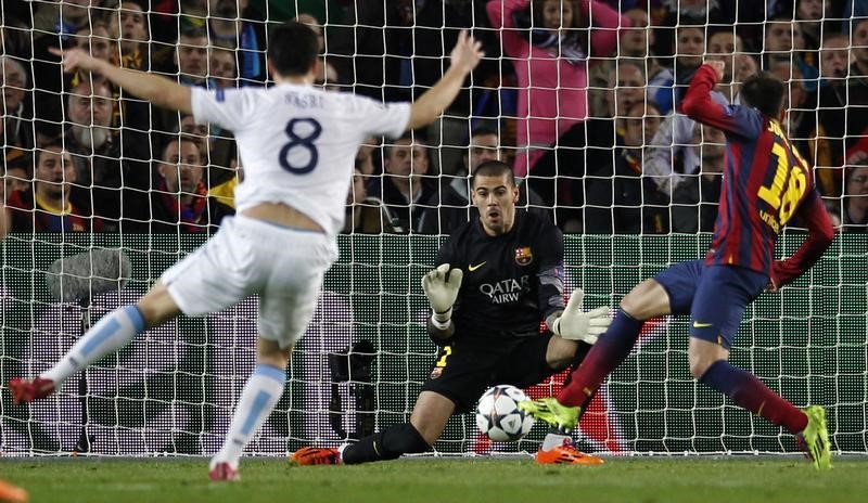 © Reuters. كاباييرو: سيتي لا يخشى مواجهة برشلونة