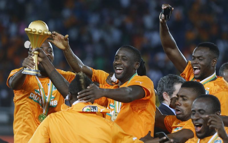 © Reuters. ساحل العاج بطلة افريقيا بعد التفوق مجددا على غانا بركلات الترجيح