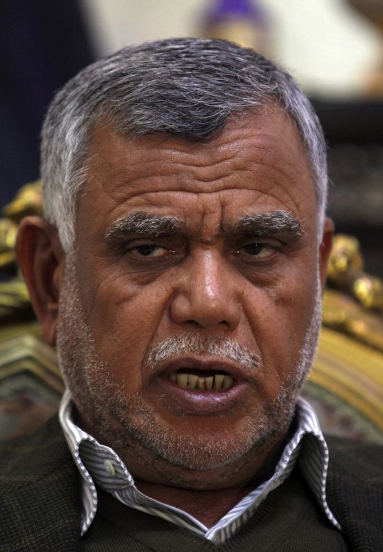 © Reuters. مقابلة-قائد منظمة بدر ينفي مشاركة جماعات شبه عسكرية في عمليات قتل