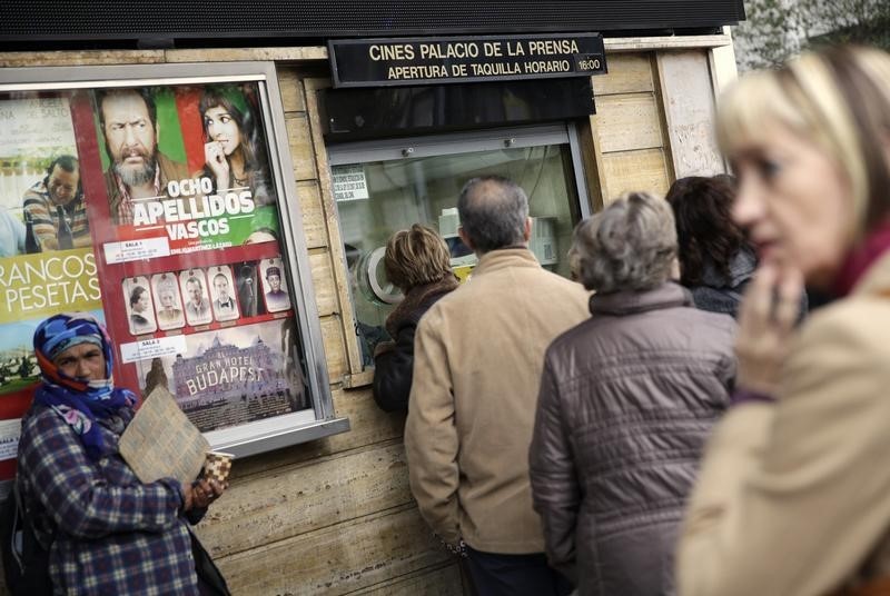 © Reuters. Francia y España salvan al cine europeo en 2014