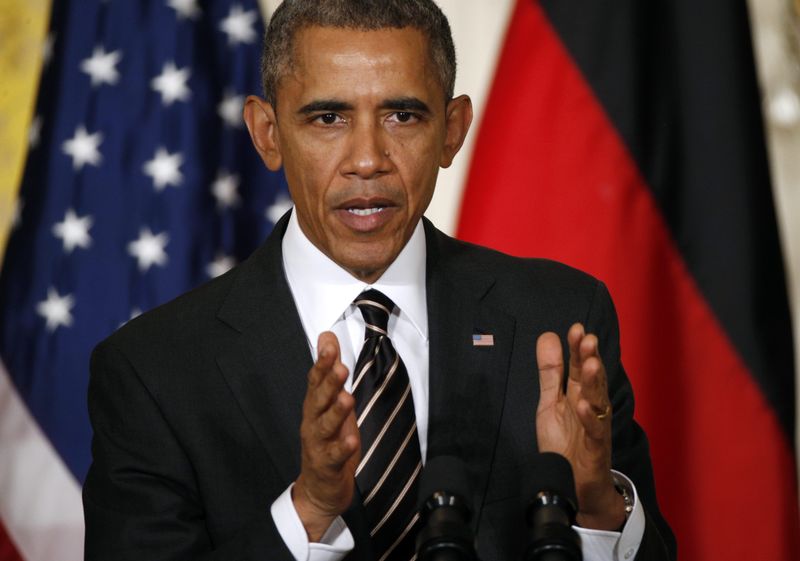 © Reuters. أوباما يطلب تفويضا من الكونجرس لمحاربة الدولة الاسلامية يحدد 3 سنوات للعمليات