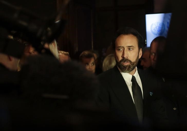 © Reuters. Ator Nicolas Cage durante evento de gala em Viena