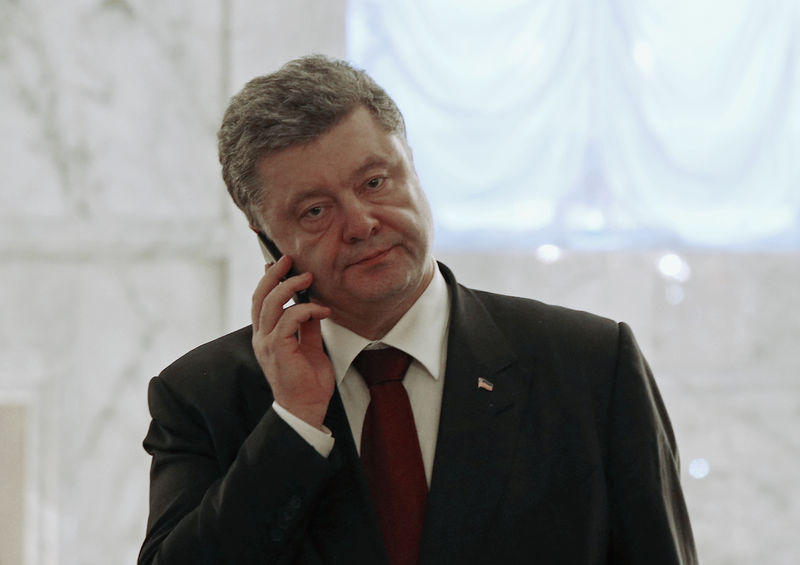 © Reuters. Presidente da Ucrânia, Petro Poroshenko, em Minsk