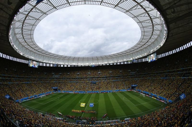 © Reuters. ماناوس ضمن المدن المرشحة لاستضافة مباريات كرة القدم في ريو 2016