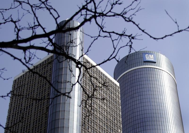 © Reuters. General Motors world headquarters is seen in downtown Detroit