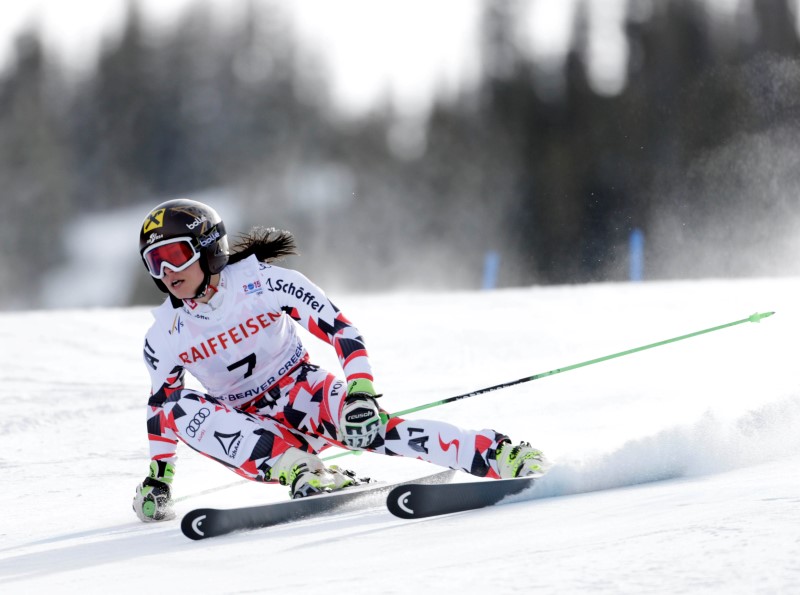 © Reuters. Alpine Skiing: FIS World Championships-Women's Giant Slalom Run 1