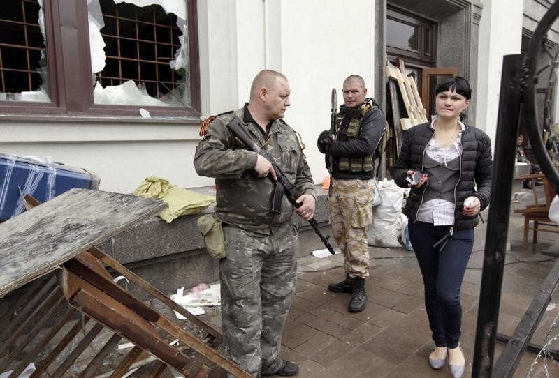 © Reuters. أمريكا تحذر الانفصاليين الموالين لروسيا من الاستيلاء على أرض جديدة في أوكرانيا