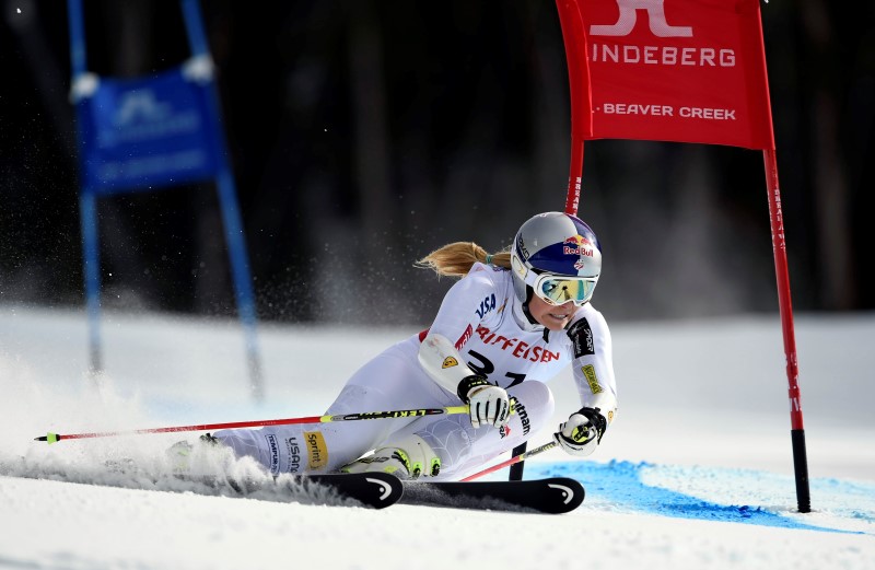 © Reuters. Alpine Skiing: FIS World Championships-Women's Giant Slalom Run 2