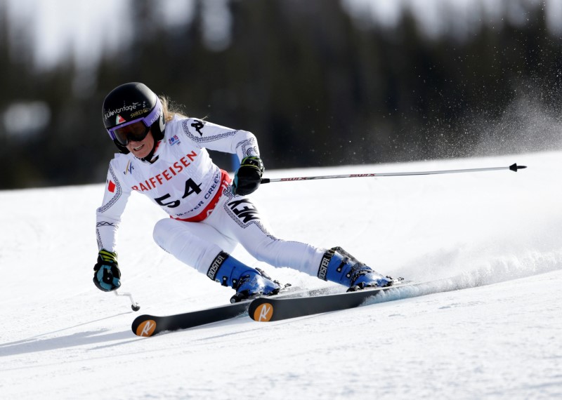 © Reuters. Alpine Skiing: FIS World Championships-Women's Giant Slalom Run 1