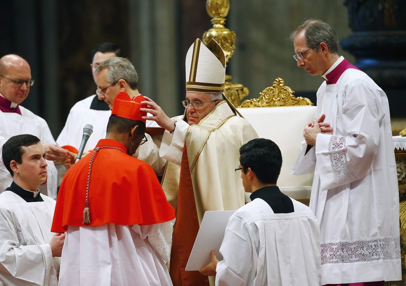 © Reuters. LE PAPE FRANÇOIS CRÉÉ 20 NOUVEUAX CARDINAUX