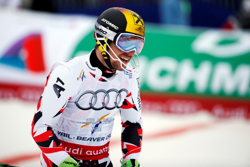 © Reuters. Alpine Skiing: FIS World Championships-Men's Slalom-Run 1