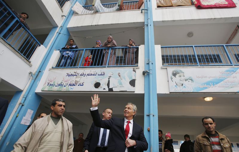 © Reuters. بلير:تحسين مستوى معيشة الفلسطينيين مهم للسلام