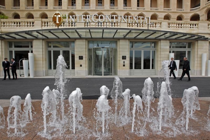 © Reuters. LE TITRE INTERCONTNENTAL HOTELS, PARMI LES VALEURS À SUIVRE À WALL STREET