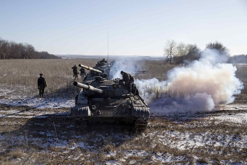 © Reuters. Fumaça no leste da Ucrânia