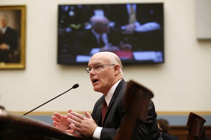 © Reuters. Acting head of Secret Service Joe Clancy testifies on Capitol Hill in  Washington