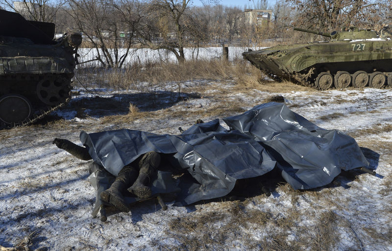 © Reuters. مصدر عسكري: مقتل 14 جنديا أوكرانيا خلال 24 ساعة