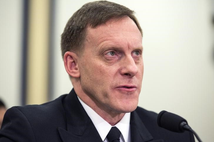 © Reuters. National Security Agency (NSA) Director Michael Rogers testifies before a House (Select) Intelligence Committee hearing