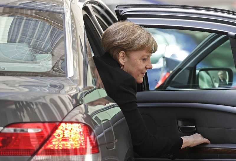 © Reuters. Il cancelliere tedesco Angela Merkel 