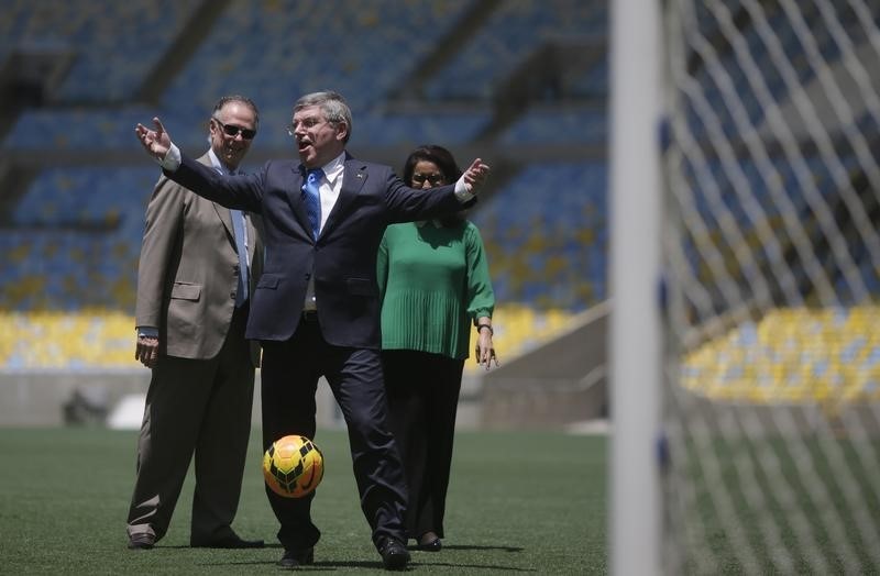 © Reuters. El presidente del COI, "muy satisfecho" con los preparativos para Río 2016