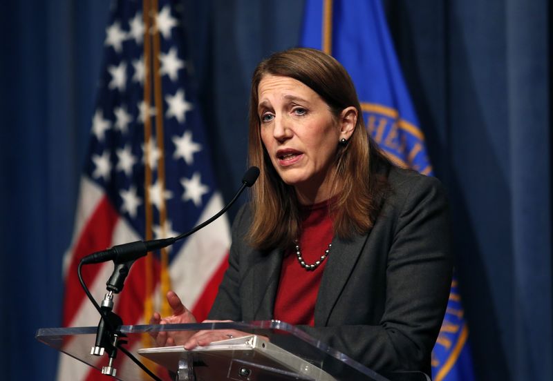 © Reuters. HHS Secretary Sylvia Matthews Burwell holds a press conference on Open Enrollment