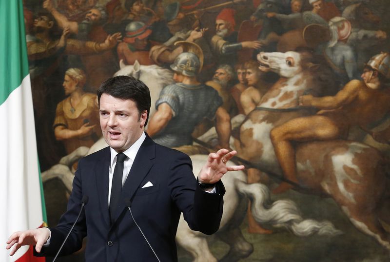 © Reuters. Il premier Matteo Renzi 