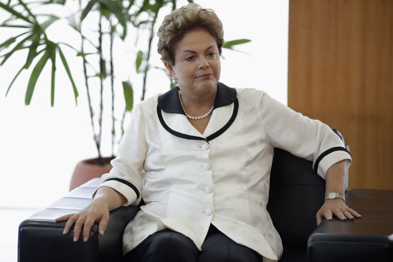 © Reuters. Presidente Dilma Rousseff em cerimônia no Palácio do Planalto